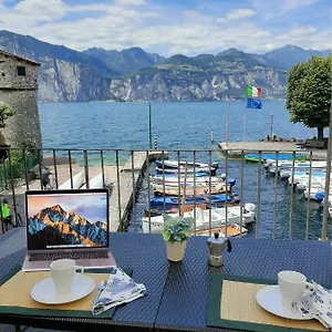 Klimt's Mill Overlooking Port , Malcesine Italien